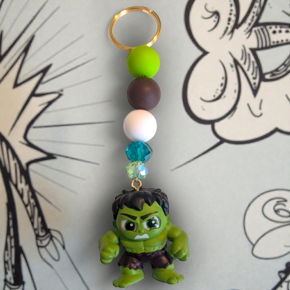 Accessories - Handmade Hulk Smash Keychain